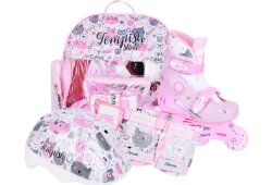 TEMPISH Adjustable Inline Baby Skate Set - Kitty