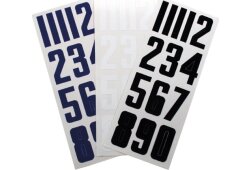BAUER Helm Nummern Set - (Nr. 0 - 9) - Einzel Set