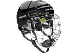BAUER Helm mit Gitter RE-AKT 75 - schwarz