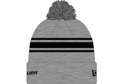 BAUER/NEW ERA Striped Pom Pom - hellgrau/sch warz
