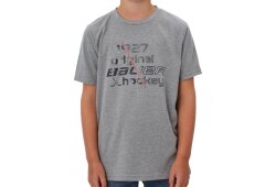 BAUER SS Crew Tee Slash 1927 - silber - Yth.