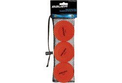 BAUER Floor Hockey Puck - orange - 3er Pack