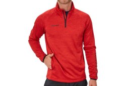 BAUER Fleece 1/4 Zip Top Vapor - rot - Yth.