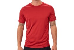 BAUER Team Tech Tee Vapor - rot - Yth.