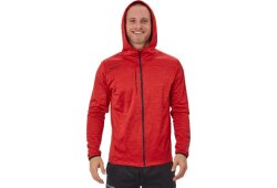 BAUER Fleece Zip Hoodie Vapor - rot - Sr.