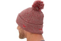 BAUER/NEW ERA® Pom Knit Team Marl - anthrazit/rot - Sr.