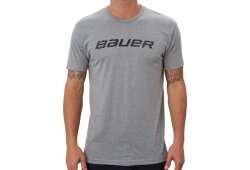 BAUER SS Crew Tee W/Graphic - grau meliert - Yth.