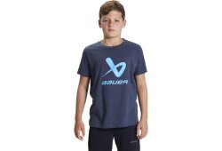 BAUER SS Crew Tee Core Lockup - marine - Yth