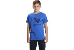 BAUER SS Crew Tee Core Lockup - blau - Yth