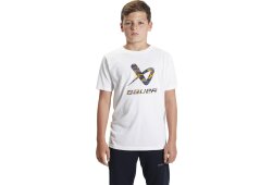 BAUER SS Tee Camo Lockup - weiß - Yth