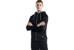 BAUER Fleece Zip Hoodie Team - schwarz - Sr.