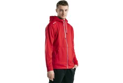 BAUER Fleece Zip Hoodie Team - rot - Sr.