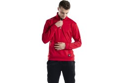 BAUER 1/2 Zip Fleece Team - rot - Sr.