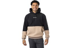 BAUER Polarfleece Hoodie - schwarz/tau - Sr.