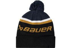 BAUER Intarsia Knit Pom - marine/schwarz - Yth.