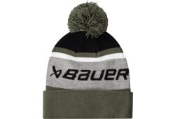 BAUER Intarsia Knit Pom - grau/grün - Yth.