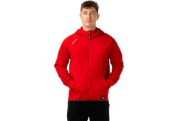 BAUER Fleece Zip Hoodie Team - rot - Sr.
