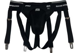 SHERWOOD Pro Jock Tiefschutz mit Strumpfhalter