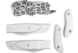 NRK PRO set (slider, instep band, laces) - weiß