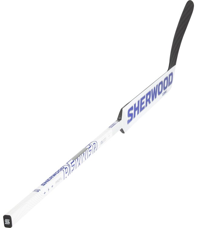 SHERWOOD Comp Torwart Schläger Rekker Legend 1 - wht/blu - MTO - Int.