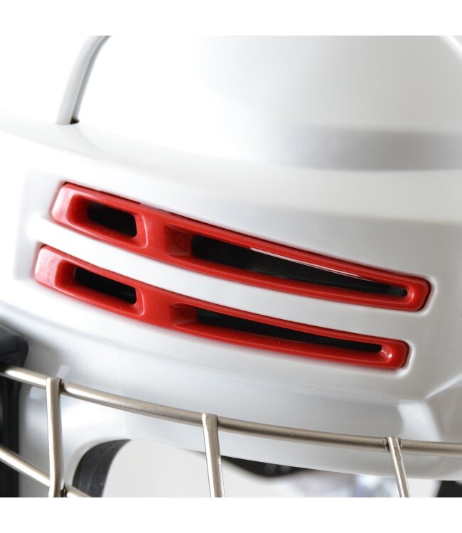 BAUER Helm mit Gitter RE-AKT 75 - weiss
