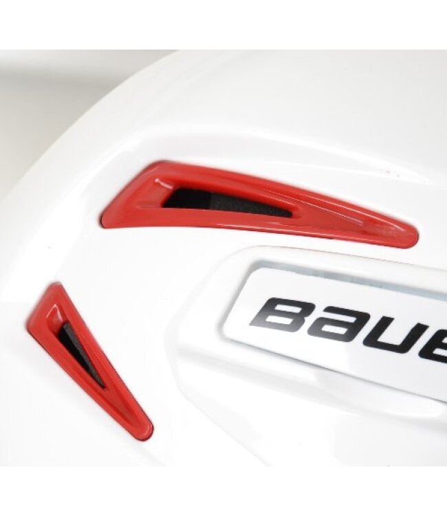 BAUER Helm mit Gitter RE-AKT 75 - weiss