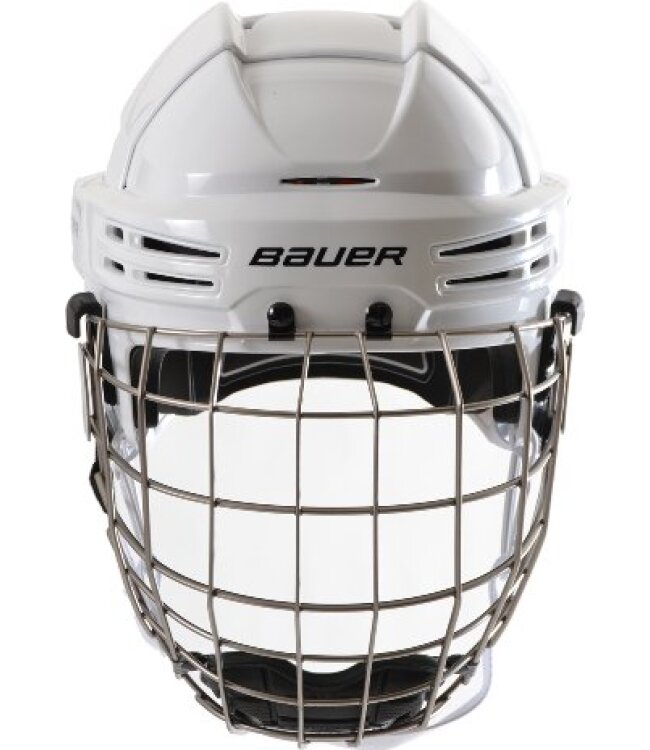 BAUER Helm mit Gitter RE-AKT 75 - weiss