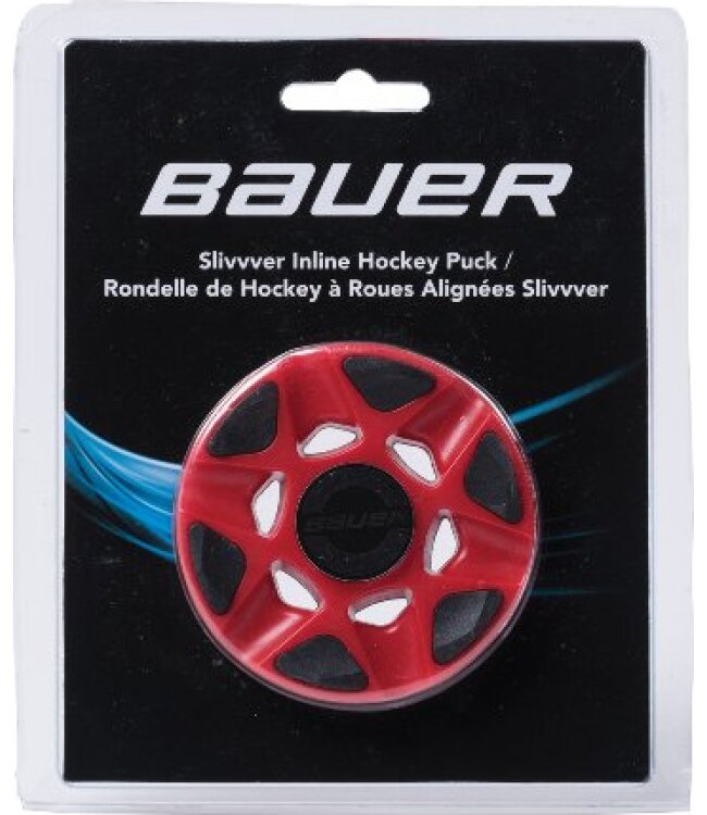 BAUER RH Slivvver Puck rot - Stk.