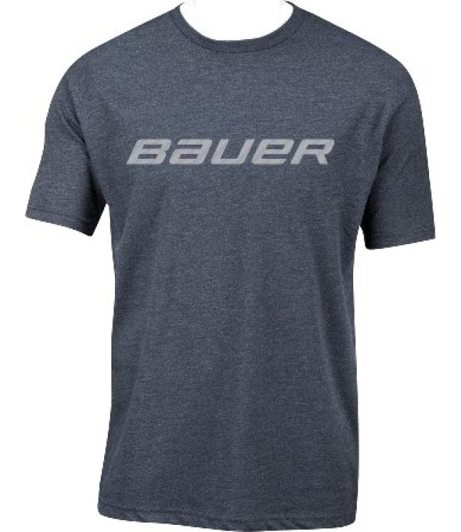 BAUER SS Tee Core Crew W/Graphic - marine - Yth.