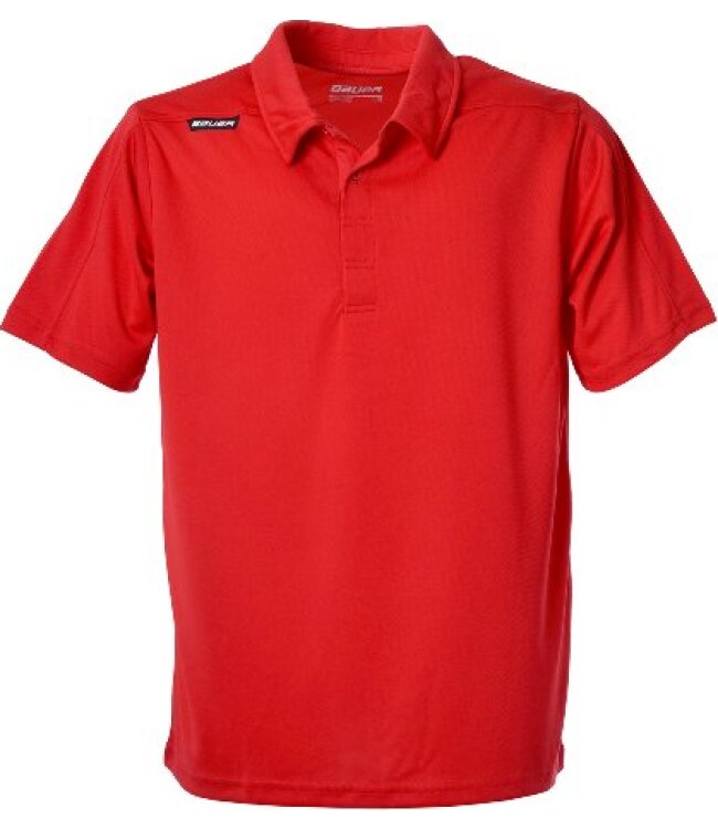 BAUER SS Sport Polo - rot - Sr.
