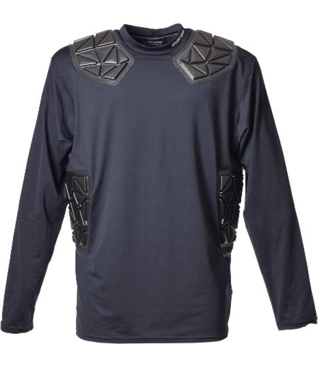 BAUER Elite Padded Torwart LS Top - Sr. - schwarz