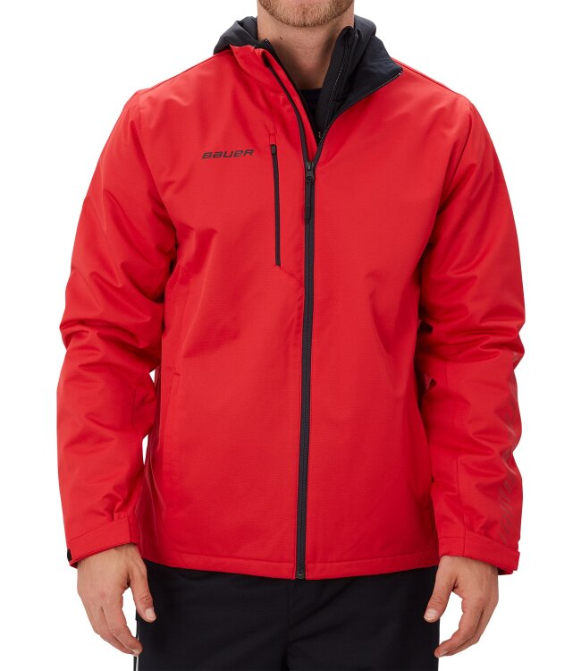 BAUER Midweight Jacke Supreme - rot - Sr.