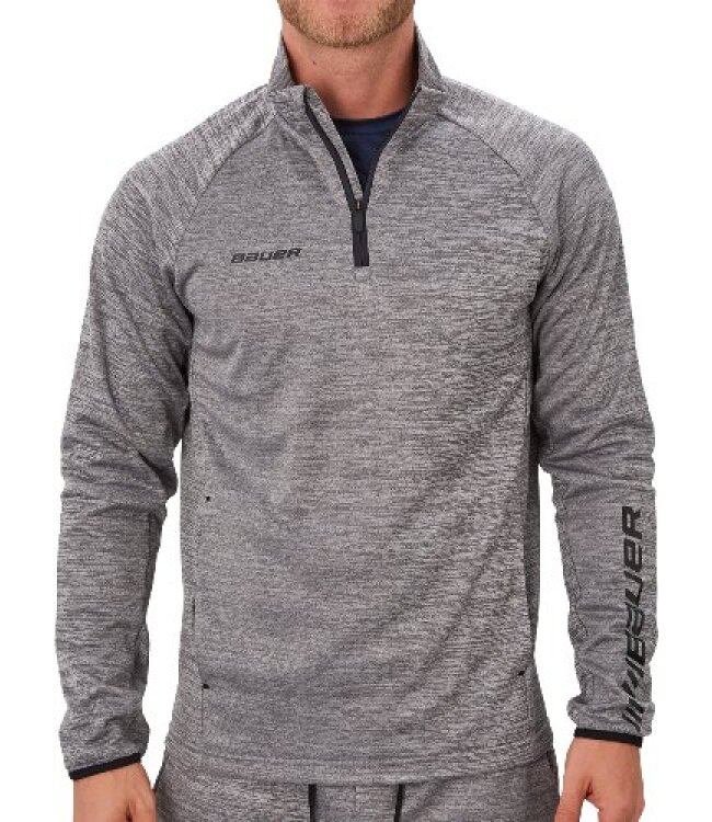 BAUER Fleece 1/4 Zip Top Vapor - grau - Yth.