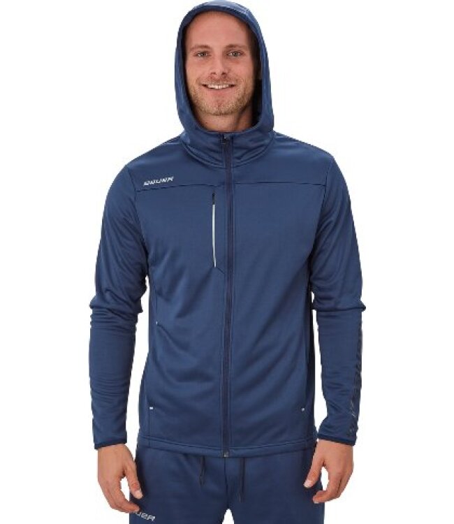 BAUER Fleece Zip Hoodie Vapor - marine - Sr.