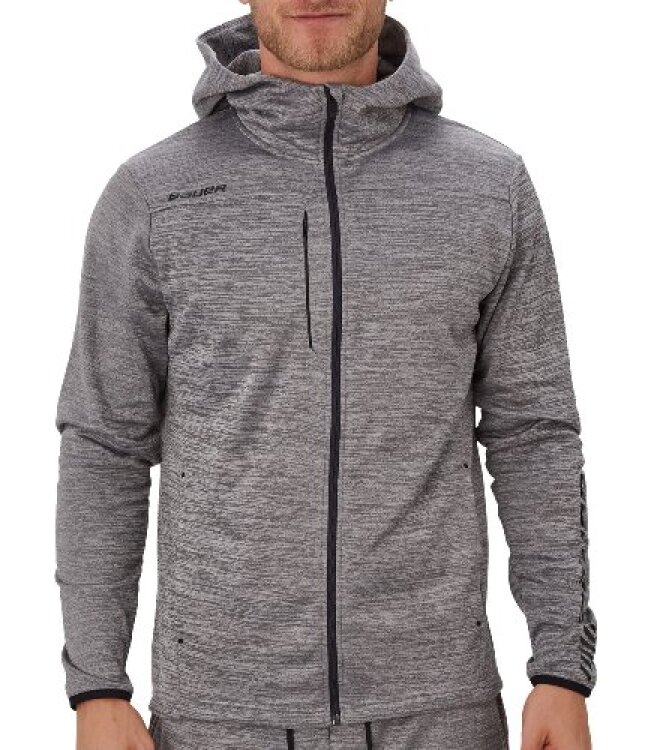 BAUER Fleece Zip Hoodie Vapor - grau - Sr.