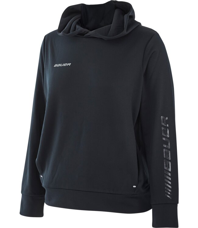 BAUER Damen Fleece Zip Hoodie Vapor - schwarz