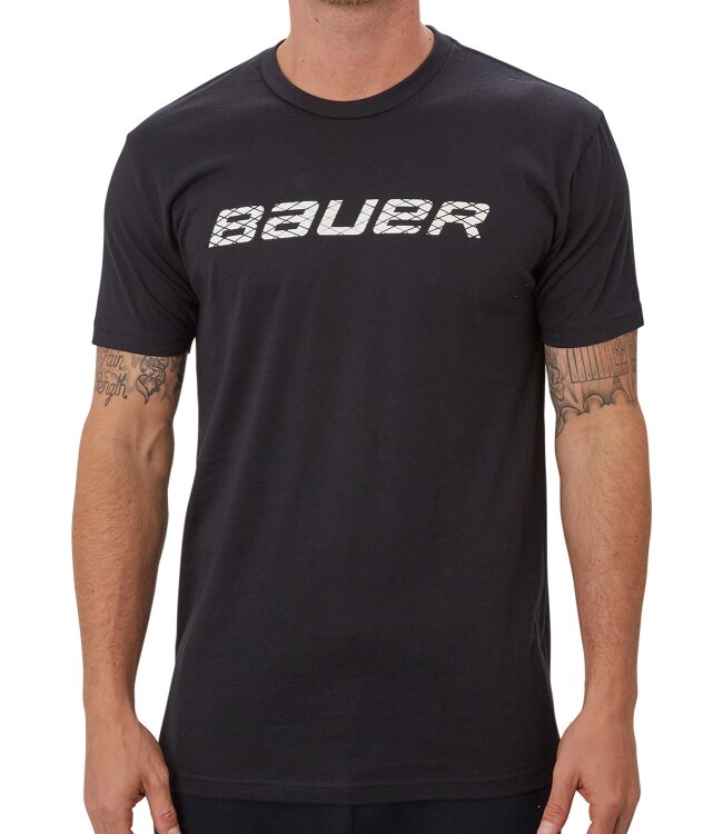 BAUER SS Crew Tee W/Graphic - schwarz - Yth.