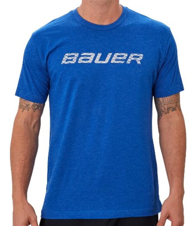 BAUER SS Crew Tee W/Graphic - blau - Yth.