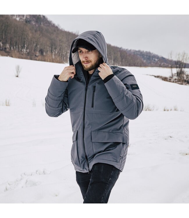 BAUER Ultimated Fan Hooded Parka - grau - Sr.