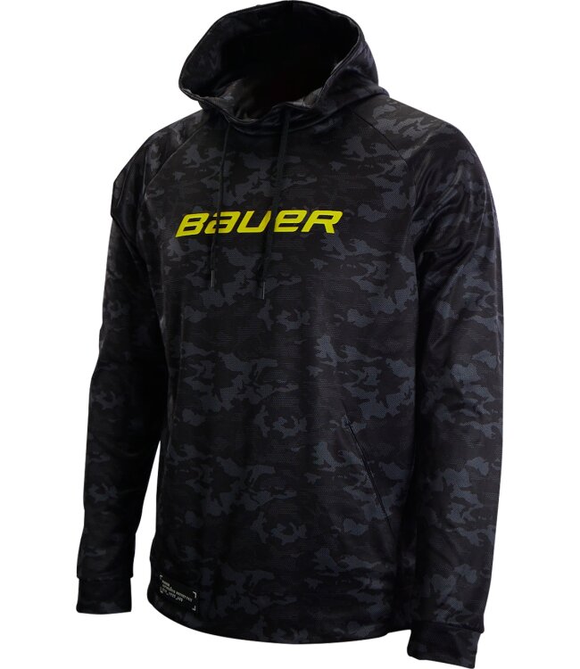 BAUER Tech Hoodie Camo - schwarz - Yth.