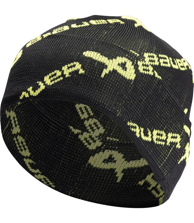 BAUER New Era® Touque Overbrand B - schwarz/grün - Yth.