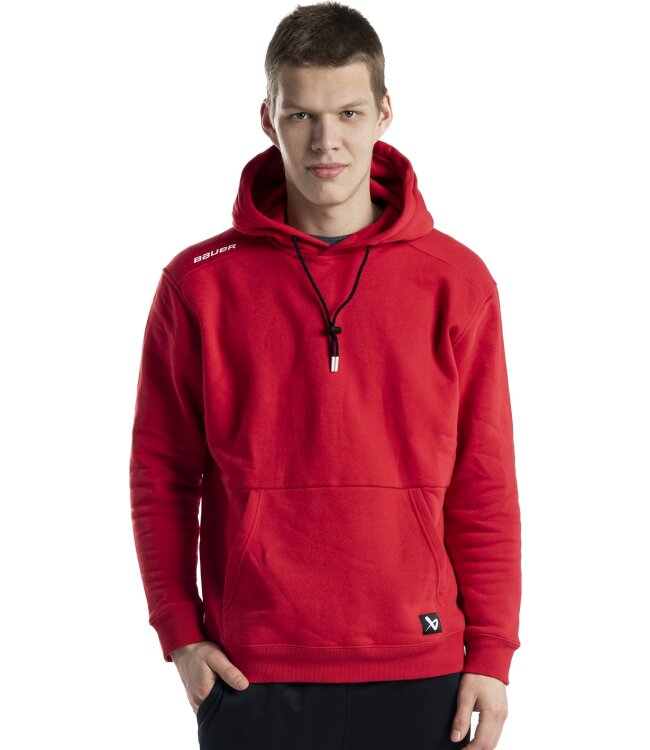 BAUER Team Hoodie Ultimate - rot - Sr.