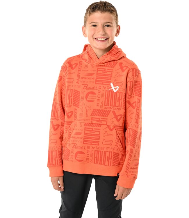 BAUER Hoodie LOGO REPEAT - orange - Yth.
