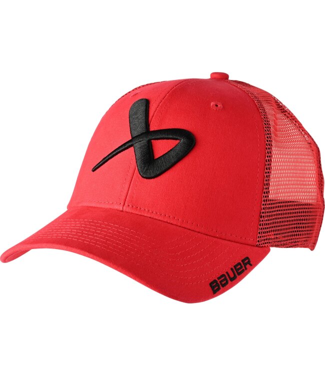 BAUER Core Adjustable Cap - rot - Yth