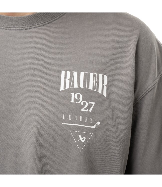 BAUER Longsleeve Acid Wash - grau - Sr.