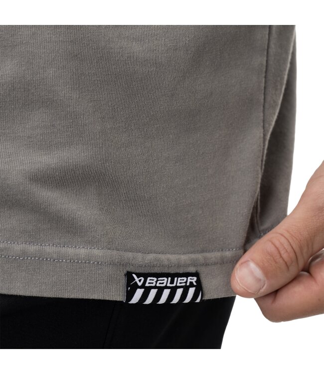 BAUER Longsleeve Acid Wash - grau - Sr.