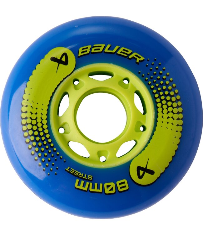 BAUER Inlinehockey Rolle Street - 72 mm/82A - 4er-Set