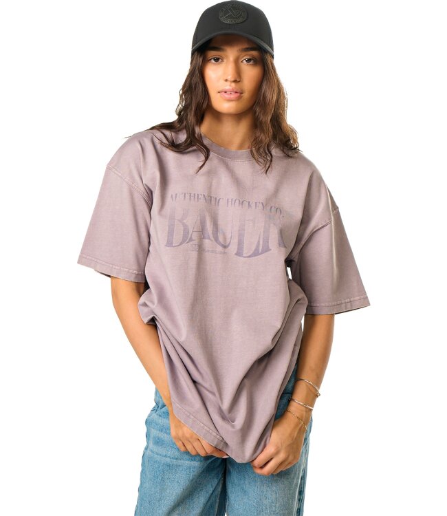 BAUER Acid Wash Retro Tee - lilac - Sr.