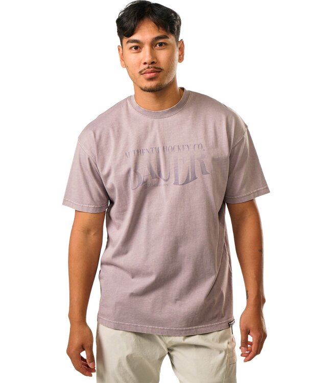 BAUER Acid Wash Retro Tee - lilac - Sr.