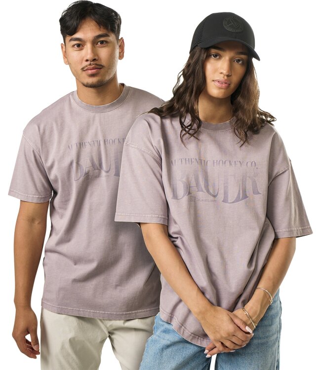 BAUER Acid Wash Retro Tee - lilac - Sr.